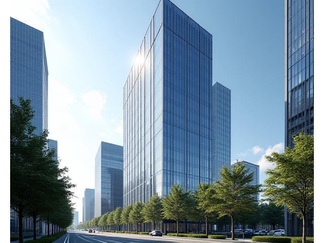 강남 금융가에 위치한 현대적인 고층 오피스 빌딩 설계