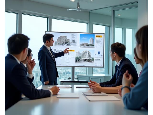 친환경 컨설팅 팀이 회의하는 모습