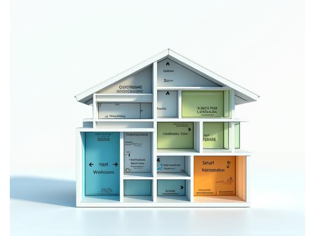 건물 에너지 효율 솔루션 인포그래픽